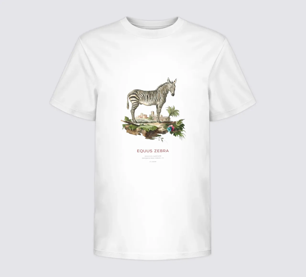 Incisione retro Mountain Zebra t-shirt bambini da Vintagrafica