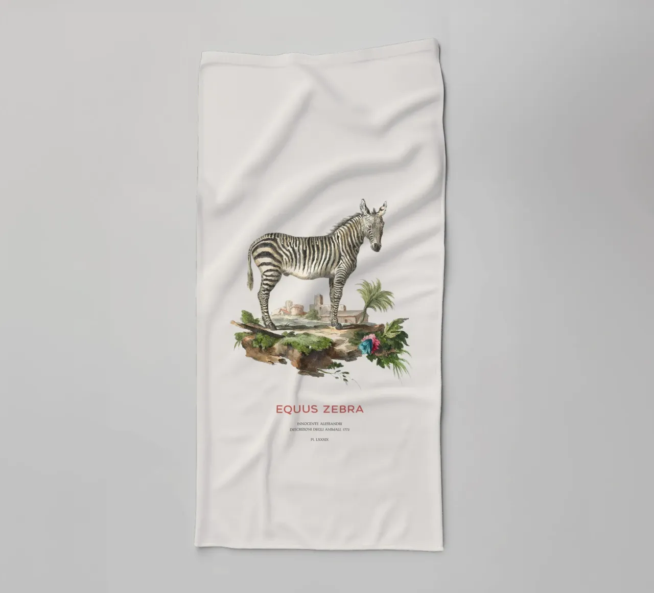 Incisione retro Mountain Zebra asciugamano da bagno da Vintagrafica