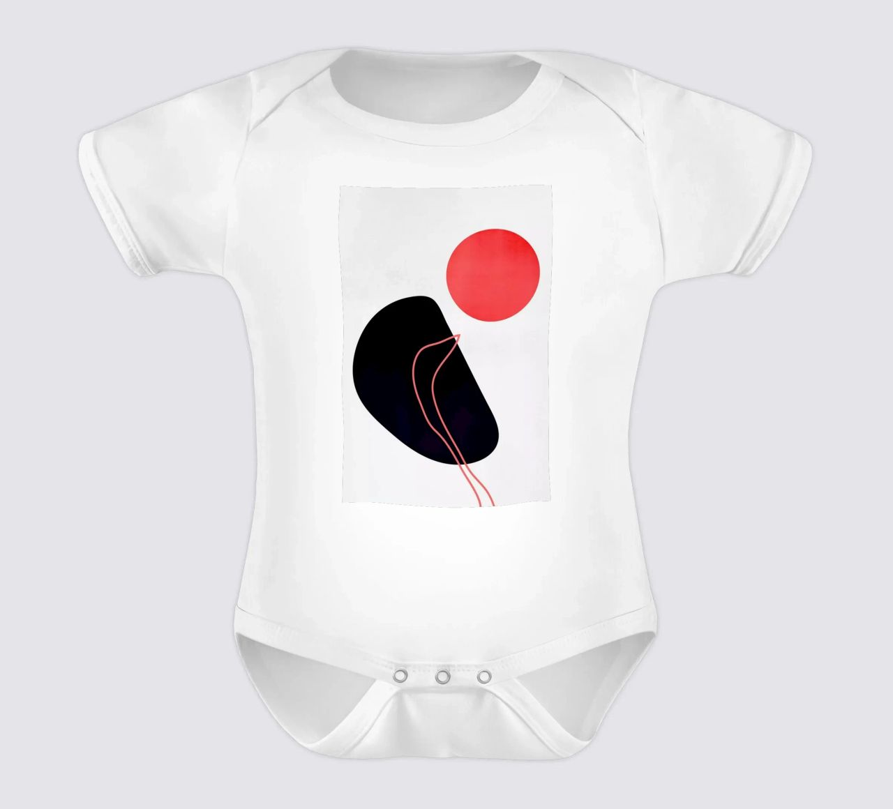 Abstracta No.7 Kurzarm Babybody von Kubistika
