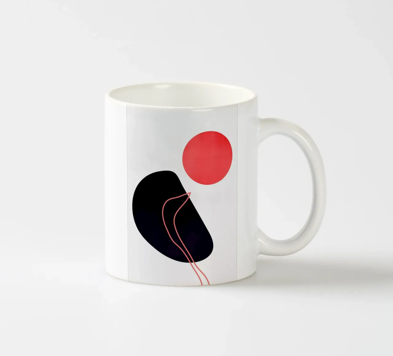 Abstracta No.7 Keramik Tasse von Kubistika
