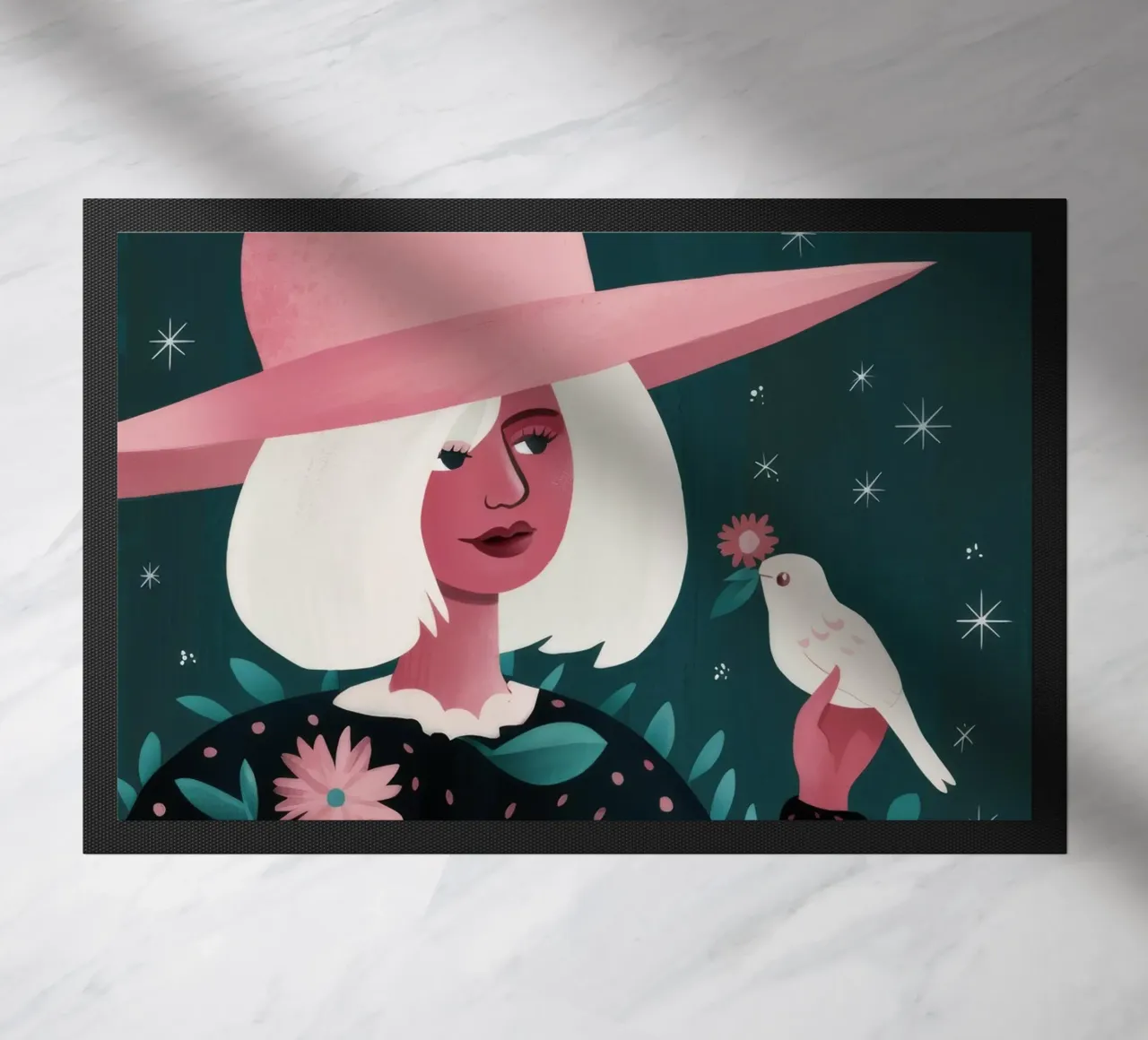 Serenata di uccelli stravaganti zerbino da Ivory Frame