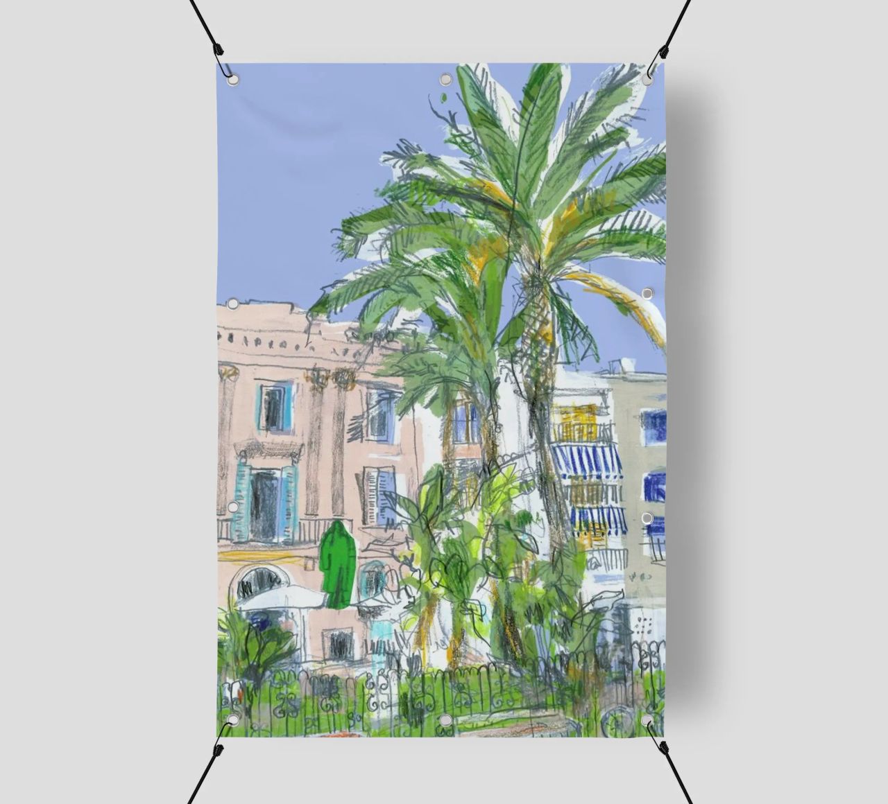 Statue In Sitges telo in pvc da Stars Above Us