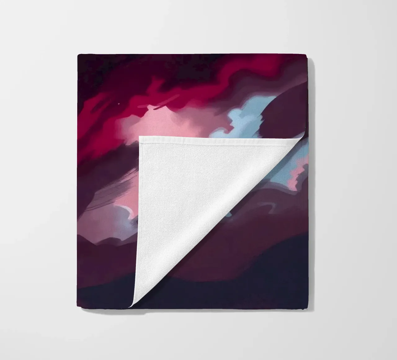 storm clouds swirl overhead at dusk creating a dramatic art beach towel by DesignDoodle