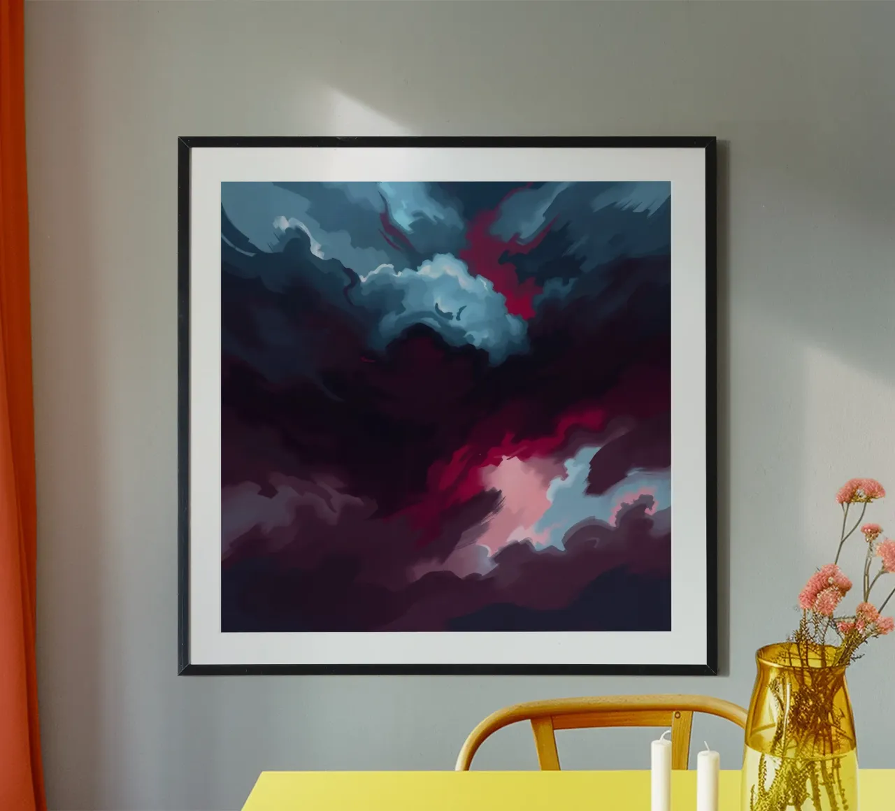 storm clouds swirl overhead at dusk creating a dramatic art hahnemühle by DesignDoodle