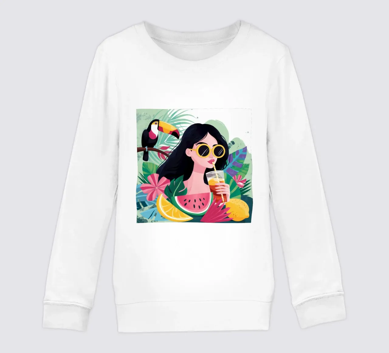 Paradiso tropicale beatitudine felpa bambino da Ivory Frame
