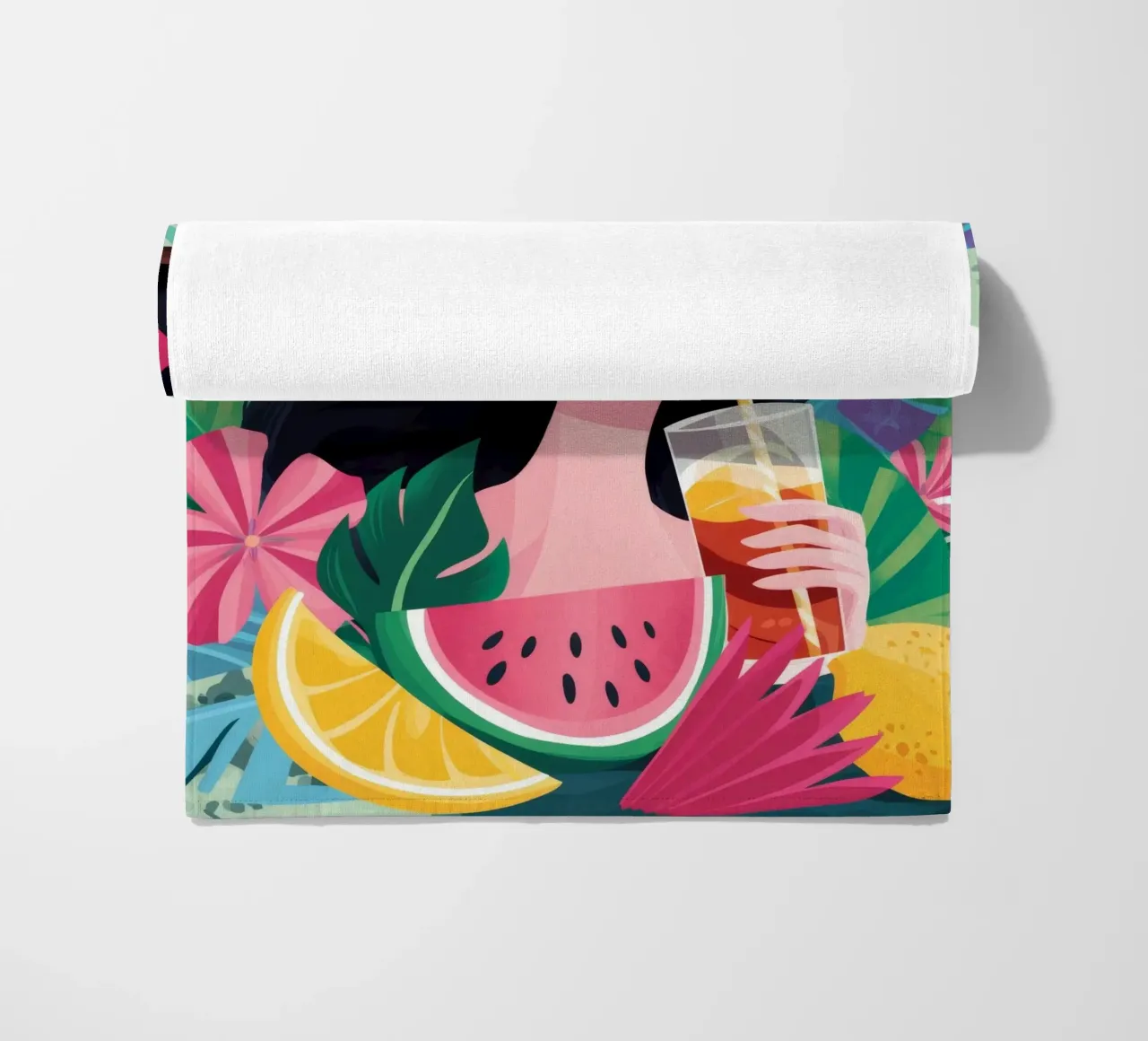 Paradiso tropicale beatitudine telo mare da Ivory Frame
