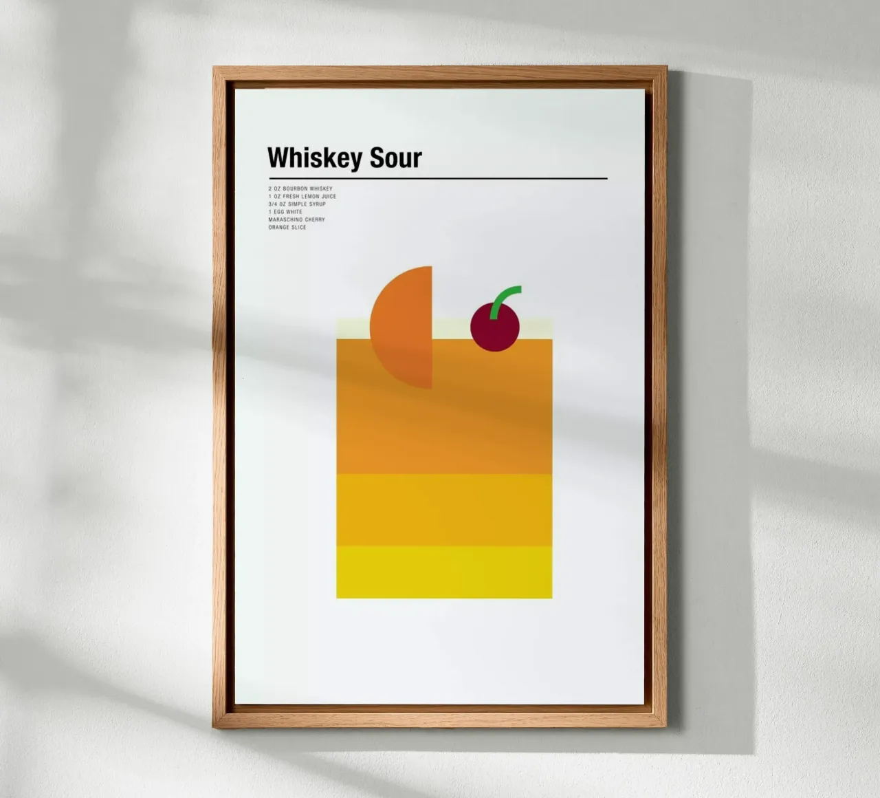 Whiskey Sour tela con Cornice a cassetta da Nick Barclay
