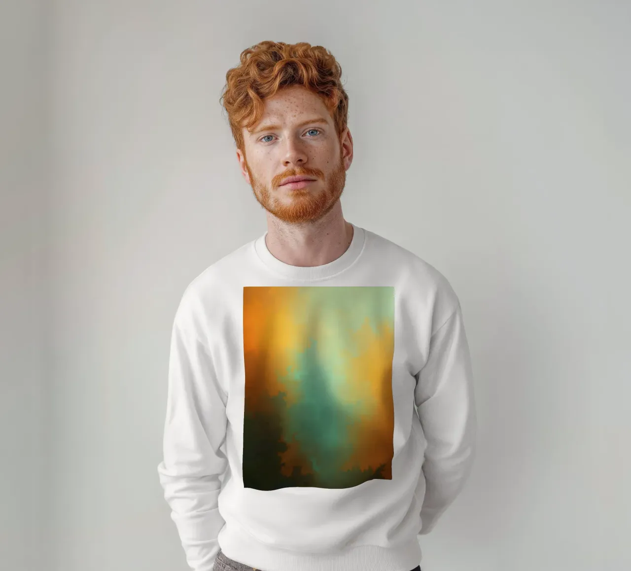 Wolken, die von der untergehenden Sonne beleuchtet werden, schaffen eine atemberaubende Kunst Sweatshirt von DesignDoodle