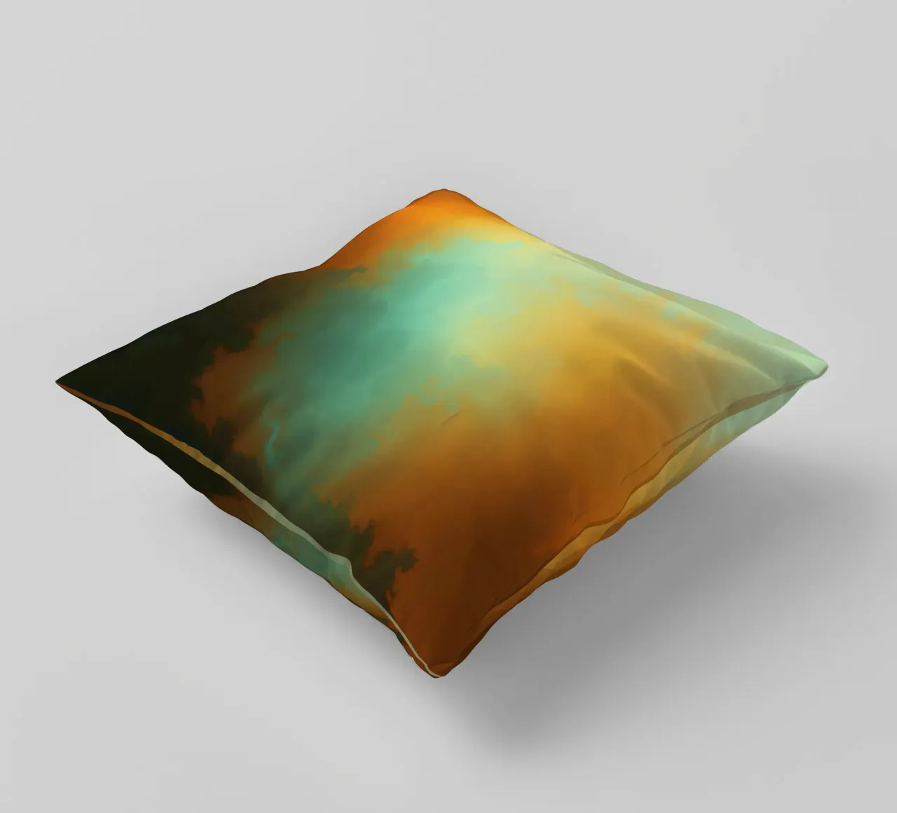 clouds illuminated by the setting sun create a stunning art decorative cushion by DesignDoodle
