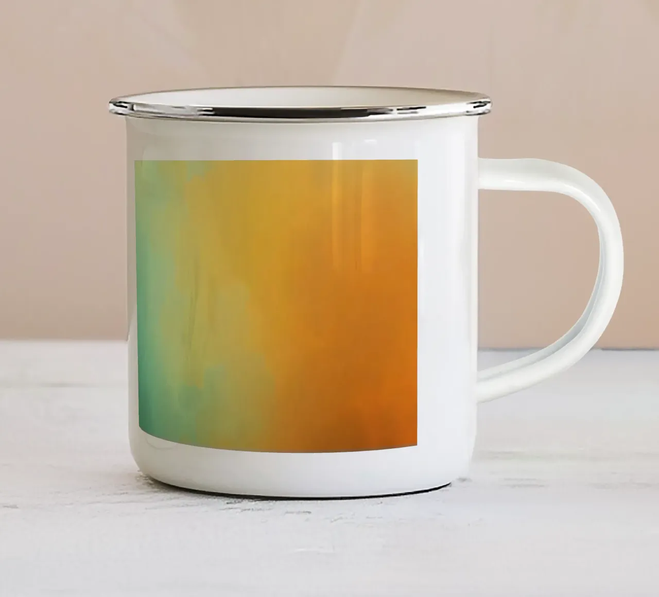 clouds illuminated by the setting sun create a stunning art enamel mug by DesignDoodle