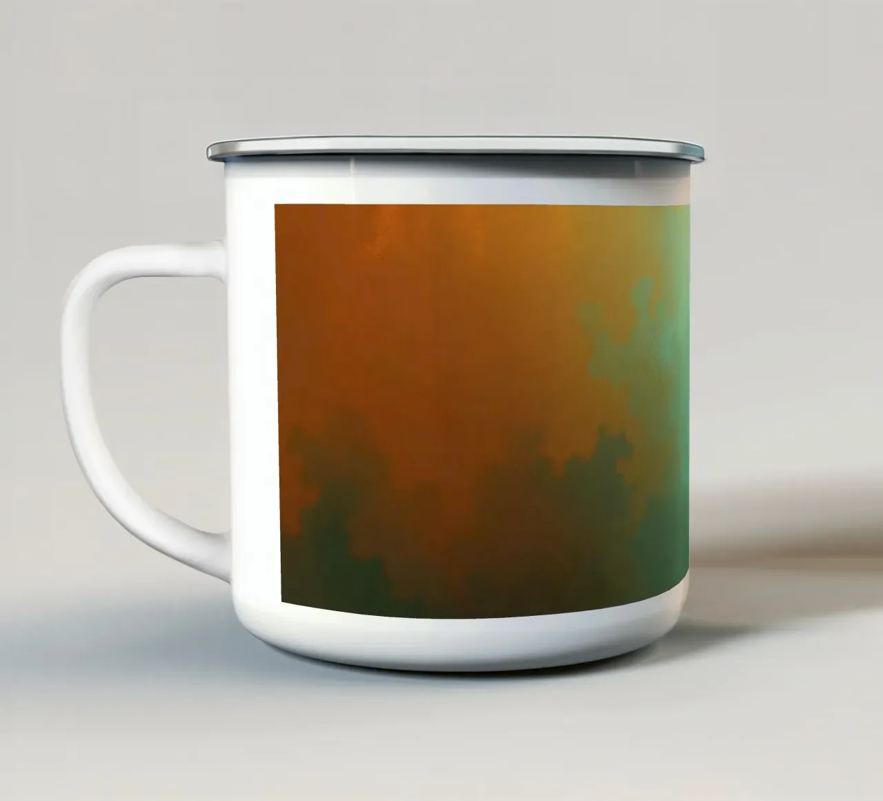 clouds illuminated by the setting sun create a stunning art enamel mug by DesignDoodle