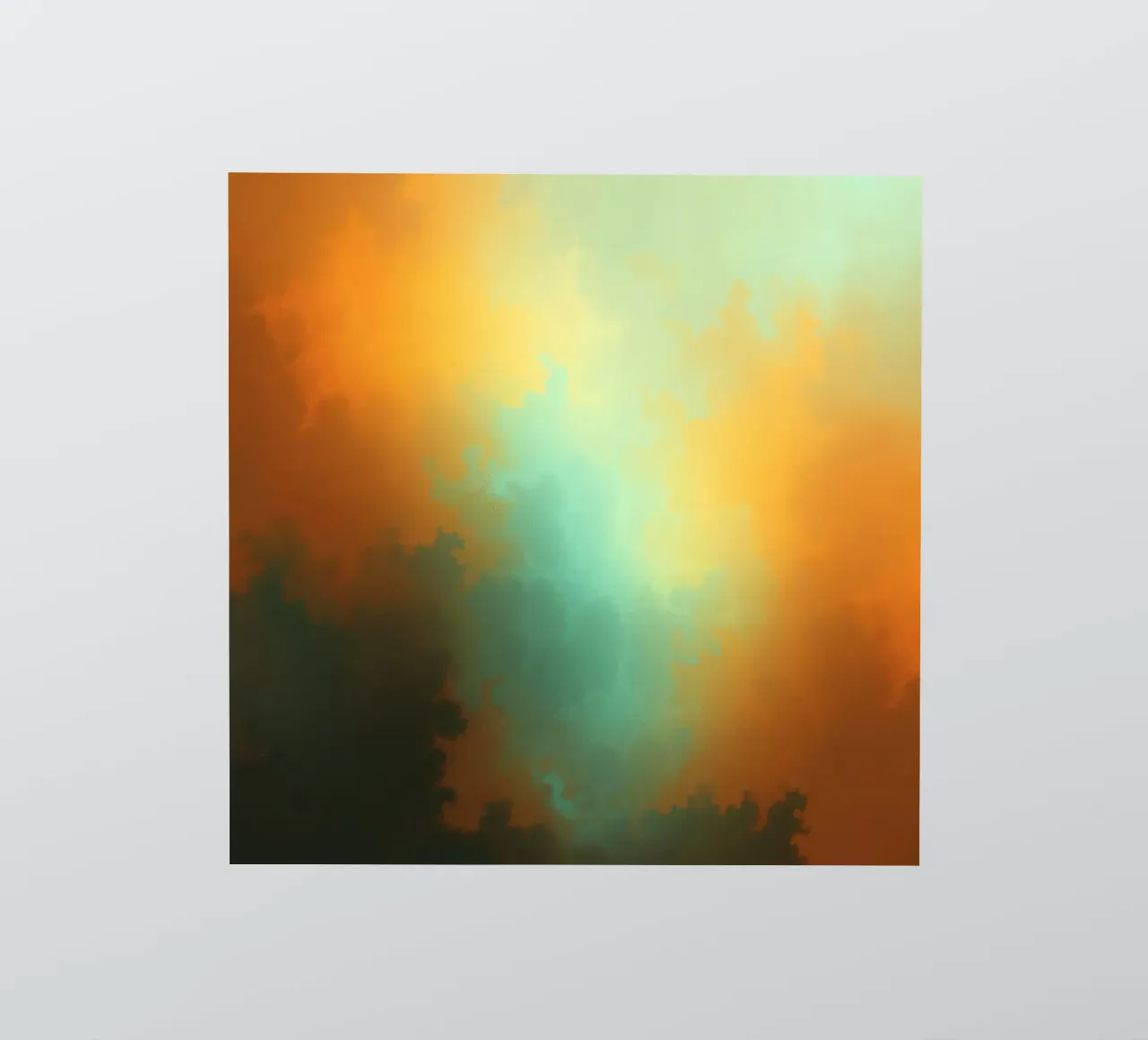 clouds illuminated by the setting sun create a stunning art sticker by DesignDoodle