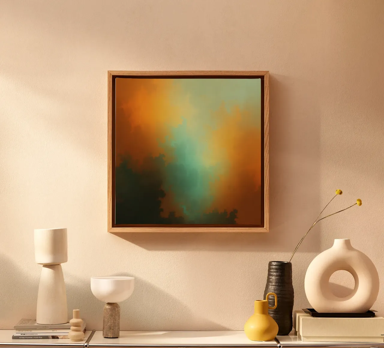 clouds illuminated by the setting sun create a stunning art canvas by DesignDoodle