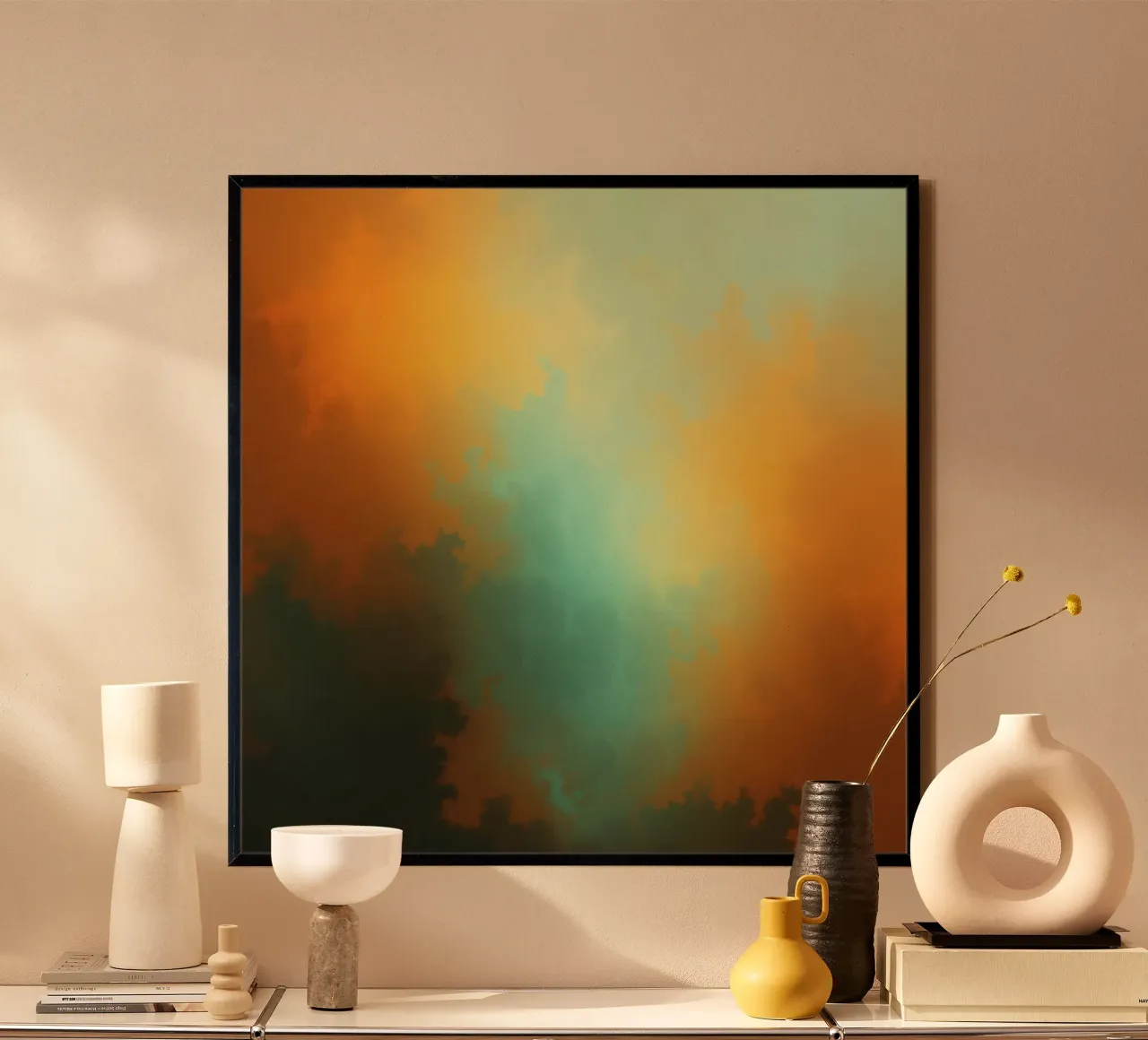 clouds illuminated by the setting sun create a stunning art hahnemühle by DesignDoodle