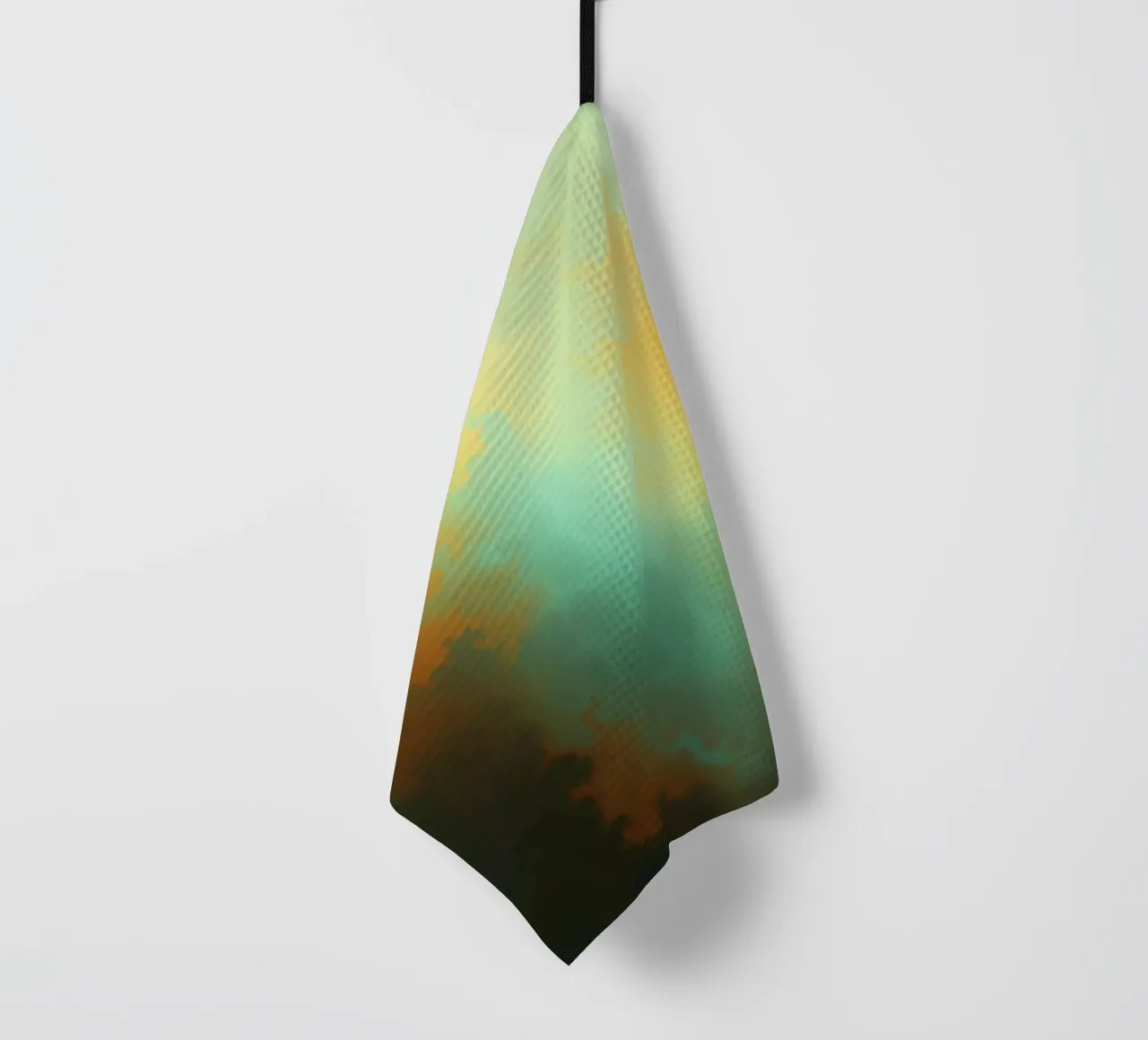 clouds illuminated by the setting sun create a stunning art tea towel by DesignDoodle