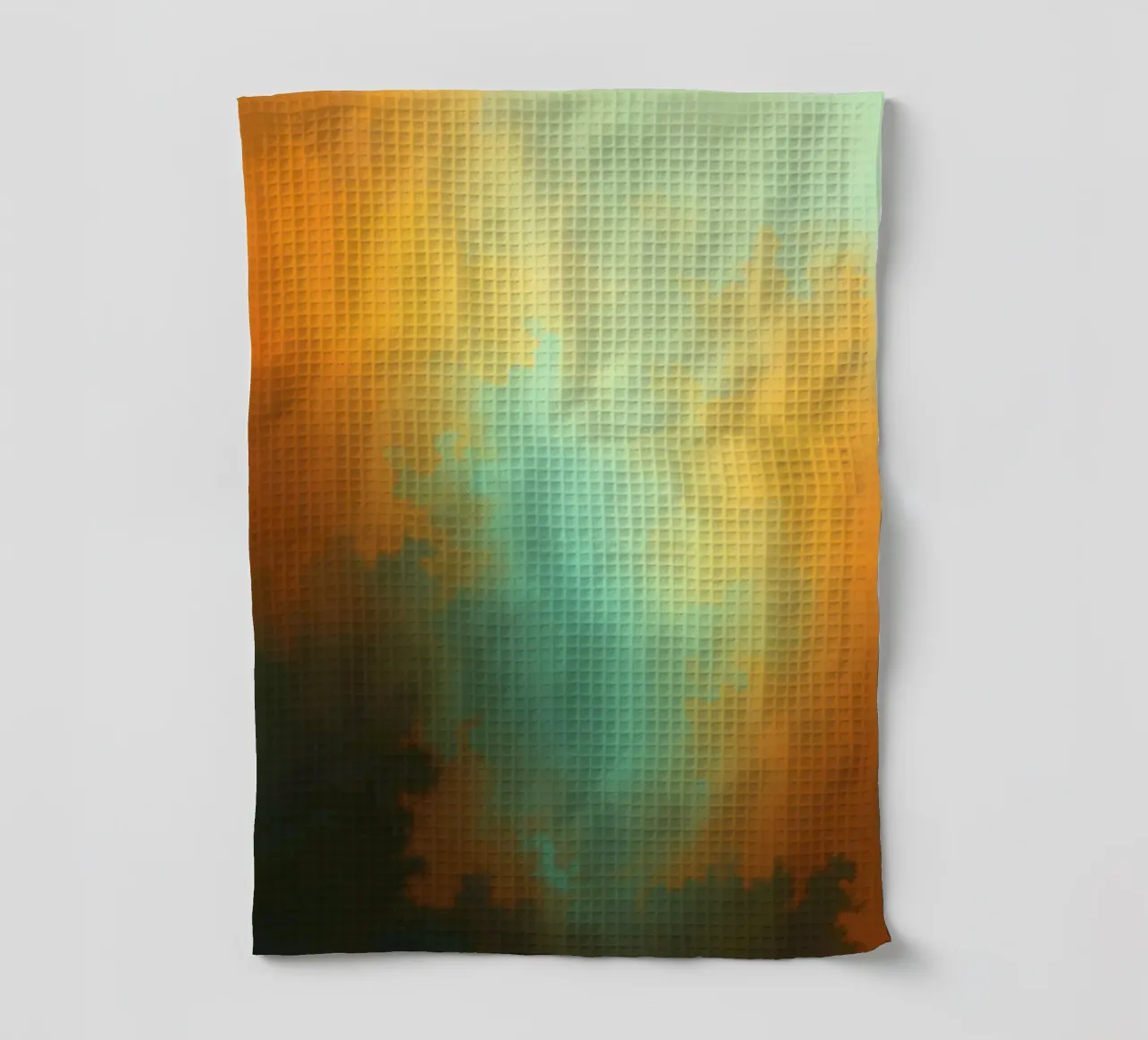 clouds illuminated by the setting sun create a stunning art tea towel by DesignDoodle