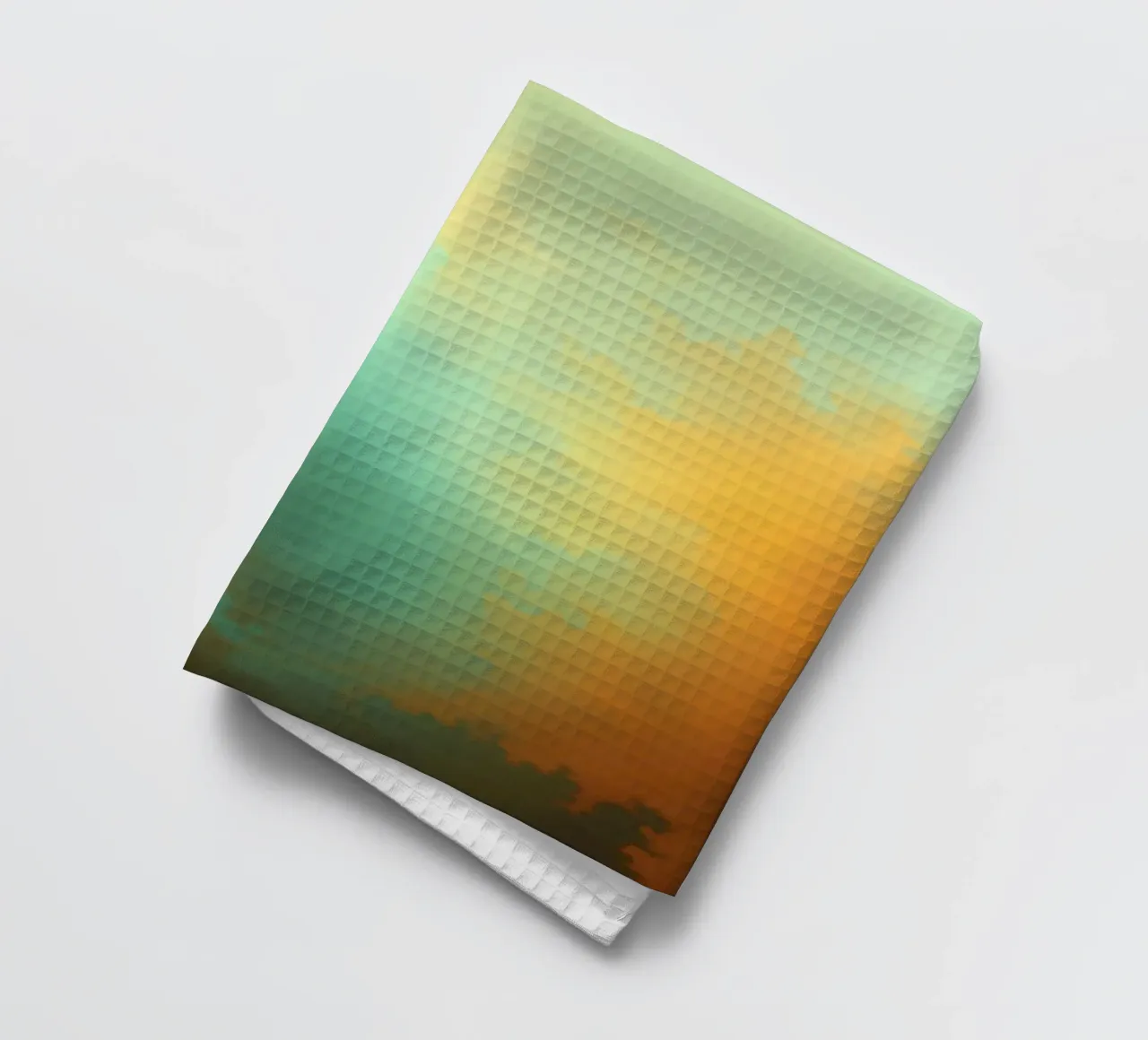 clouds illuminated by the setting sun create a stunning art tea towel by DesignDoodle