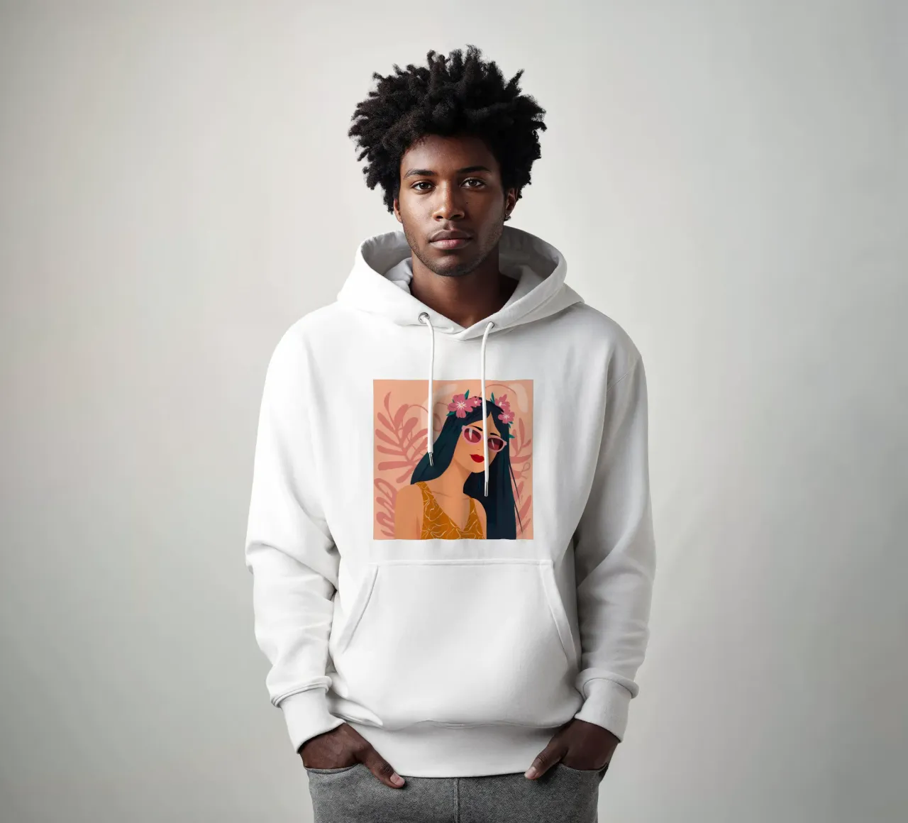 Floral Fantasy Elegance hoodie by Ivory Frame