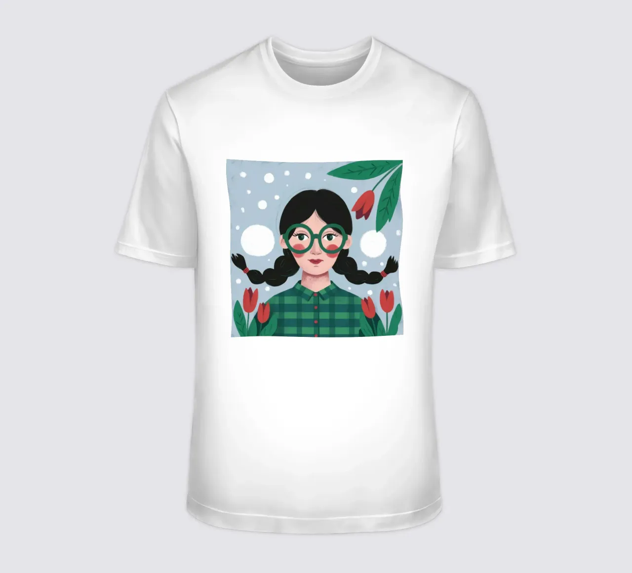 Charm Tulip Tranquility t-shirt da Ivory Frame
