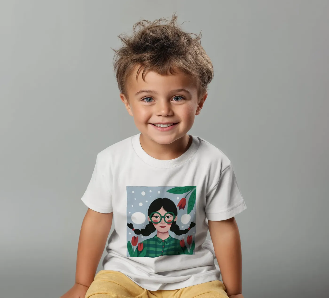 Tulp Rust Bedel kinder t-shirt van Ivory Frame