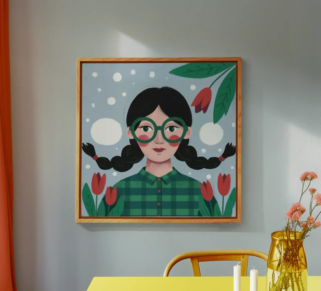 Charm Tulip Tranquility plexiglass da Ivory Frame