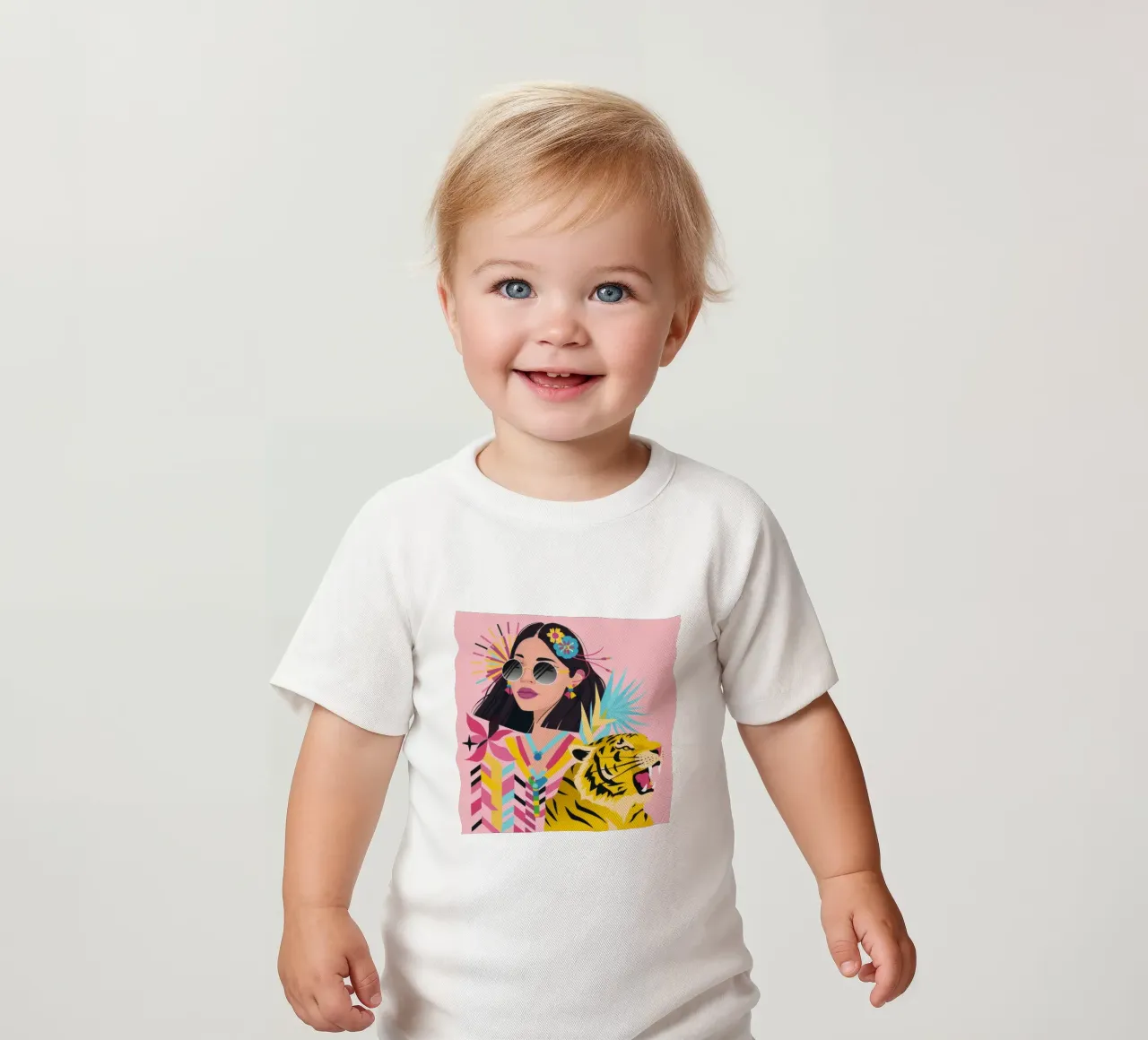 Majestad salvaje Vibrance camiseta de bebé de Ivory Frame