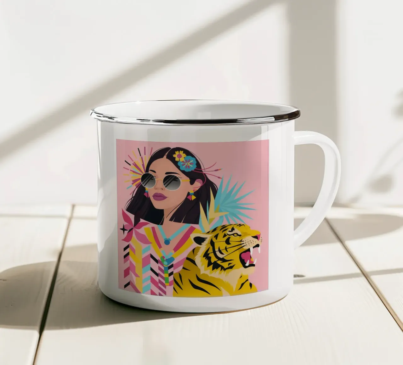 Maestà selvaggia Vibrance tazza in smalto da Ivory Frame
