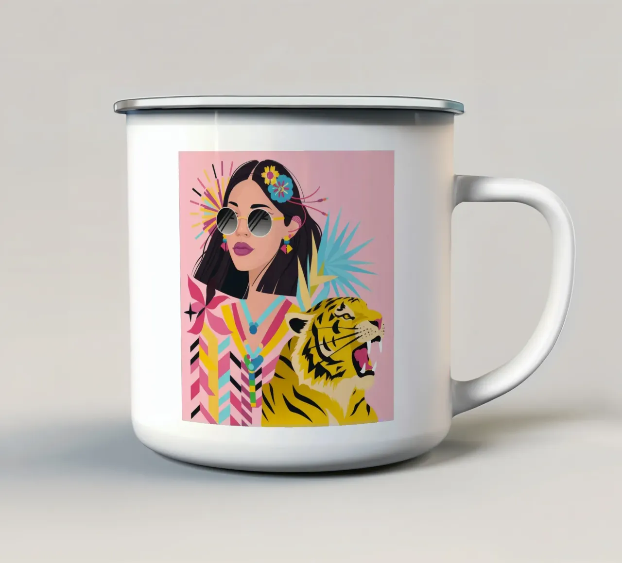 Maestà selvaggia Vibrance tazza in smalto da Ivory Frame