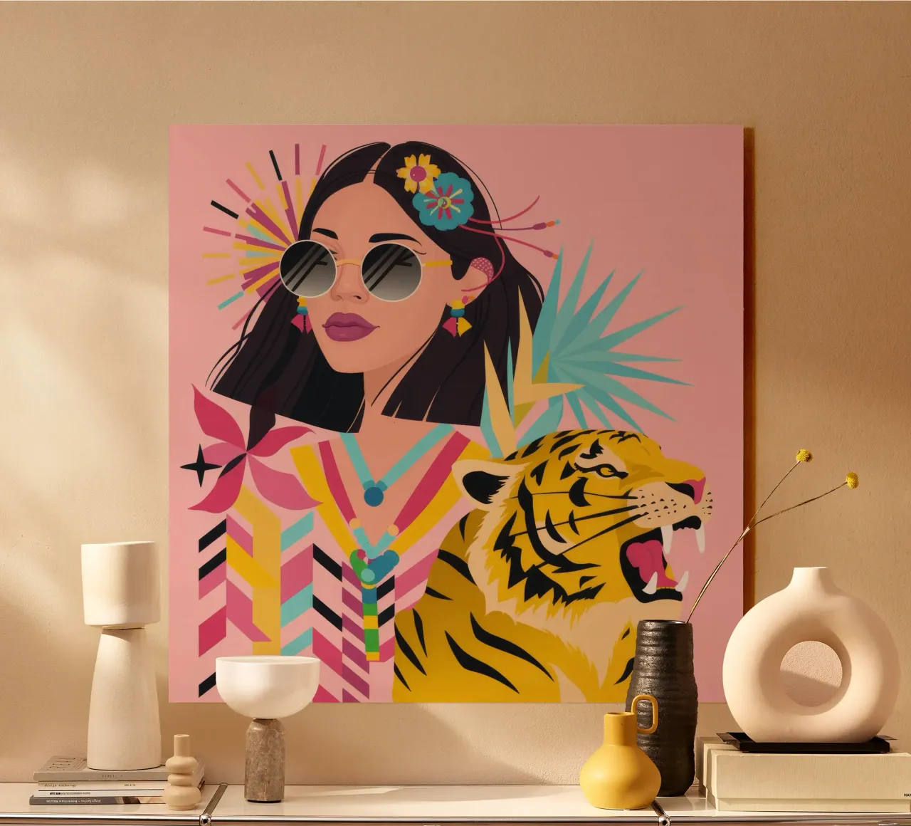 Majestad salvaje Vibrance metacrilato de Ivory Frame