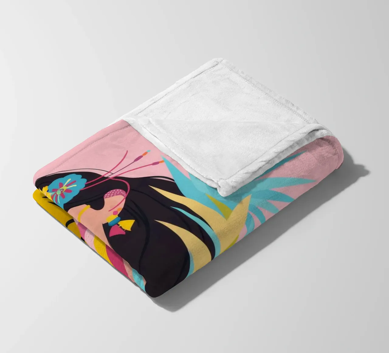 Wild Majesty Vibrance fleece blanket by Ivory Frame