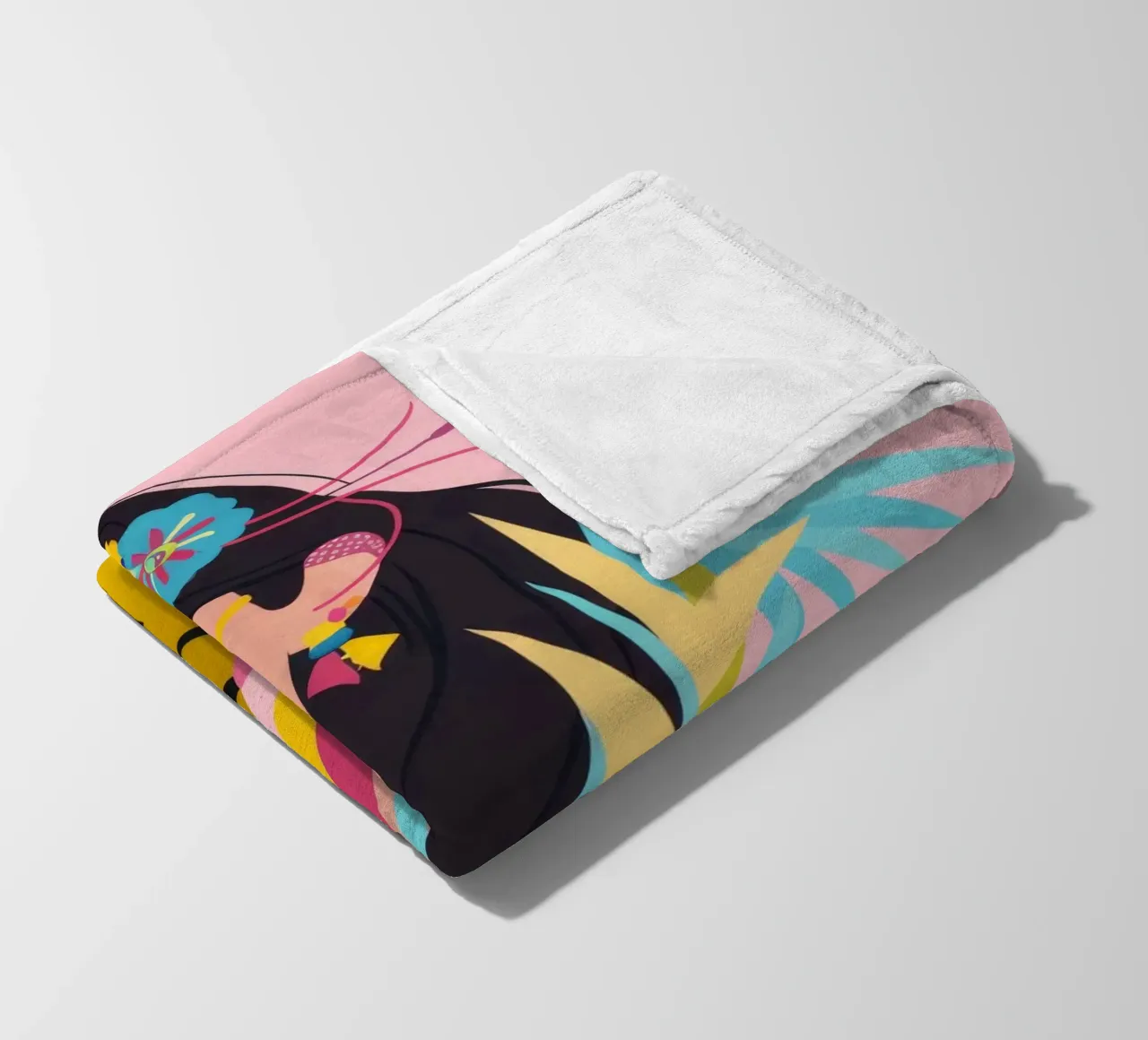Wild Majesty Vibrance fleece blanket by Ivory Frame