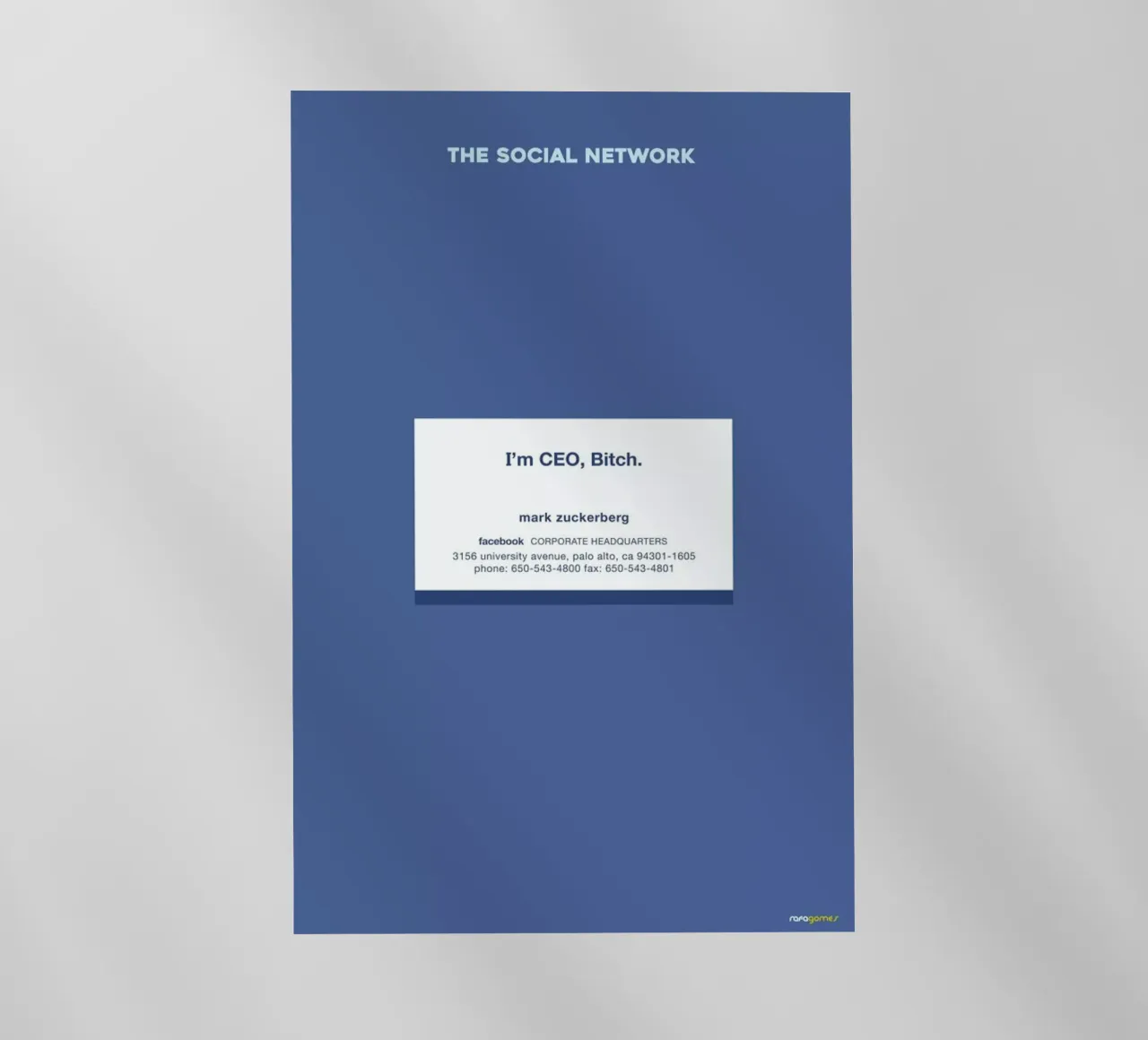 The Social Network pellicola backlit da Rafa Gomes