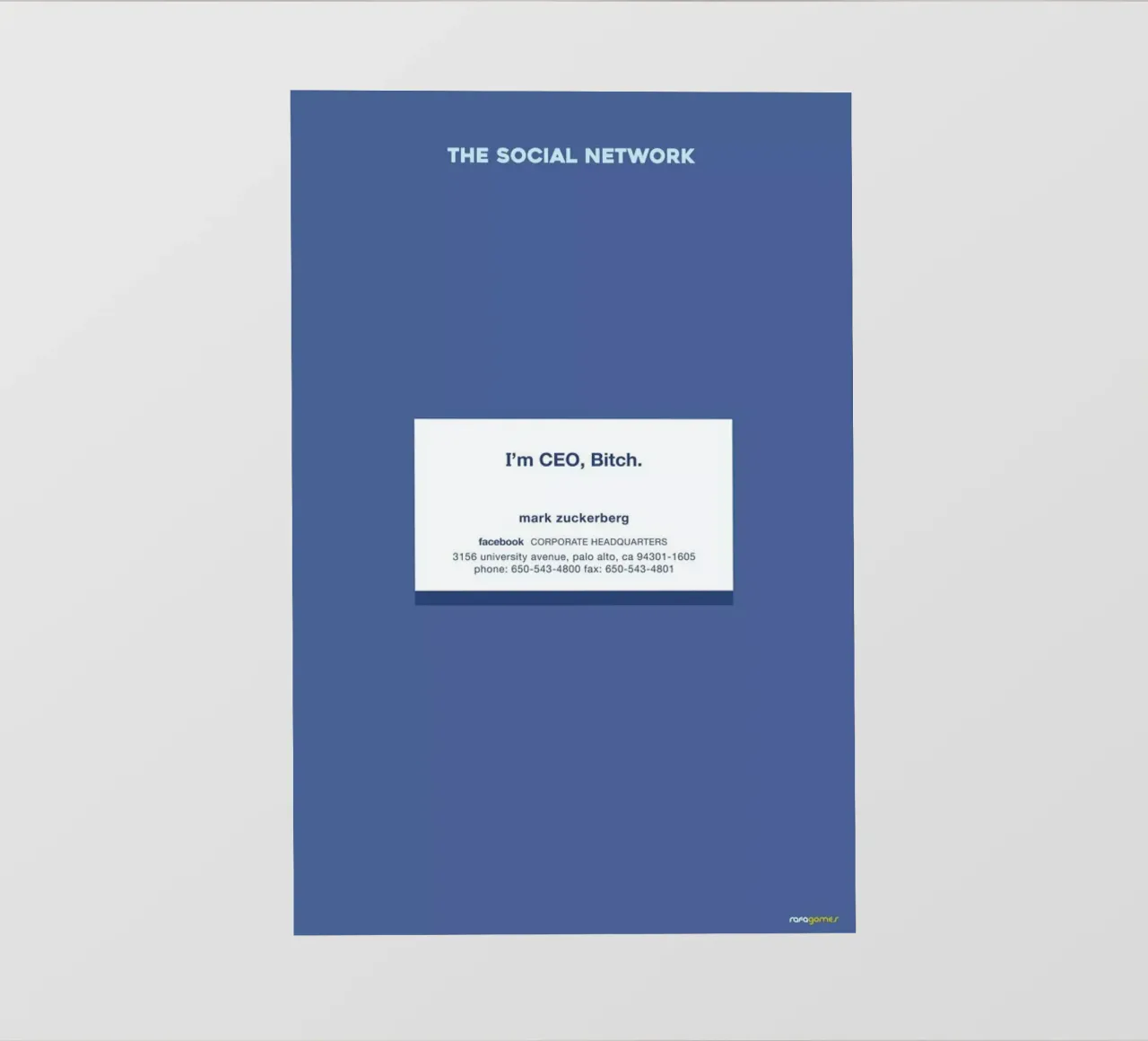 The Social Network pellicola backlit da Rafa Gomes