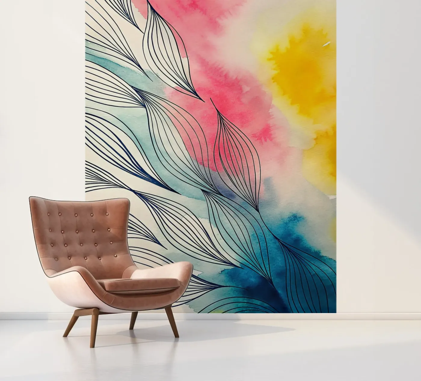 abstract fotobehang van the gondols