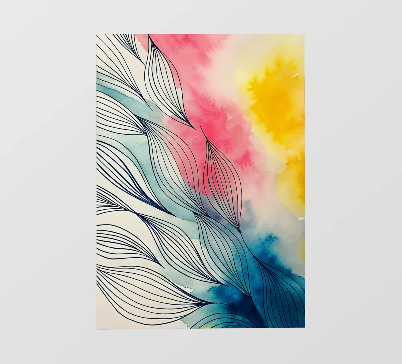 abstract fotobehang van the gondols