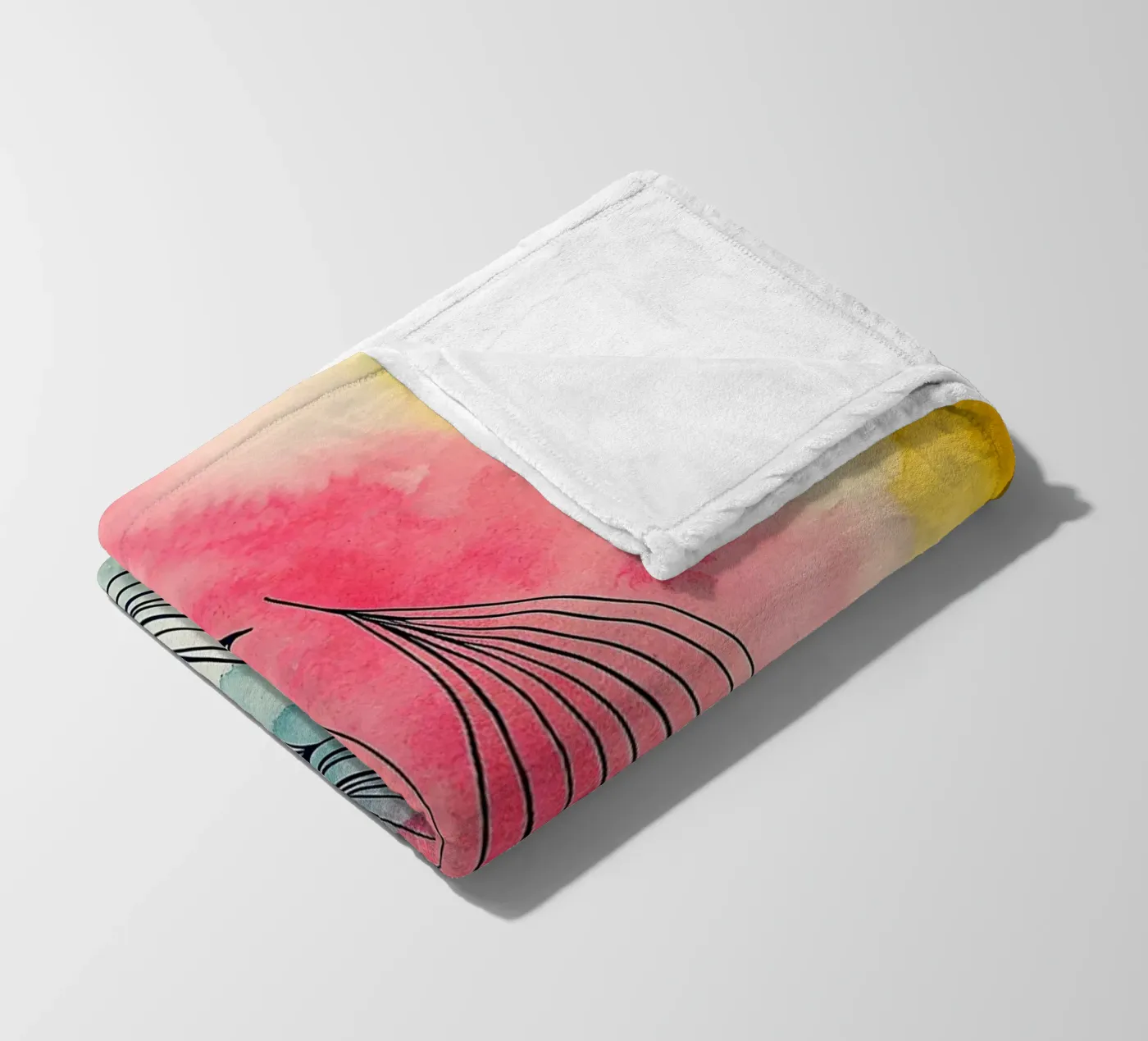 abstract fleecedeken van the gondols