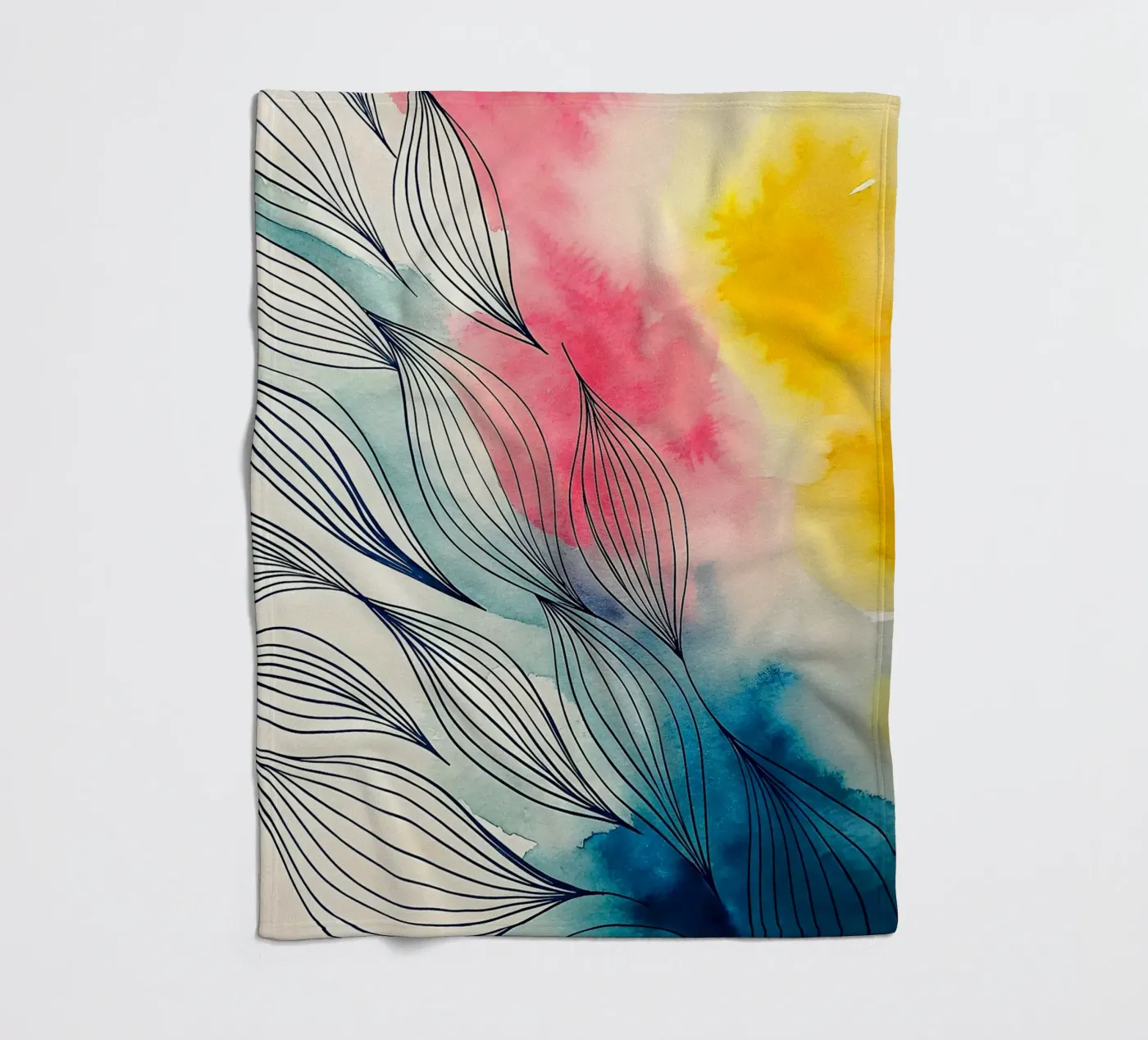 abstract fleecedeken van the gondols