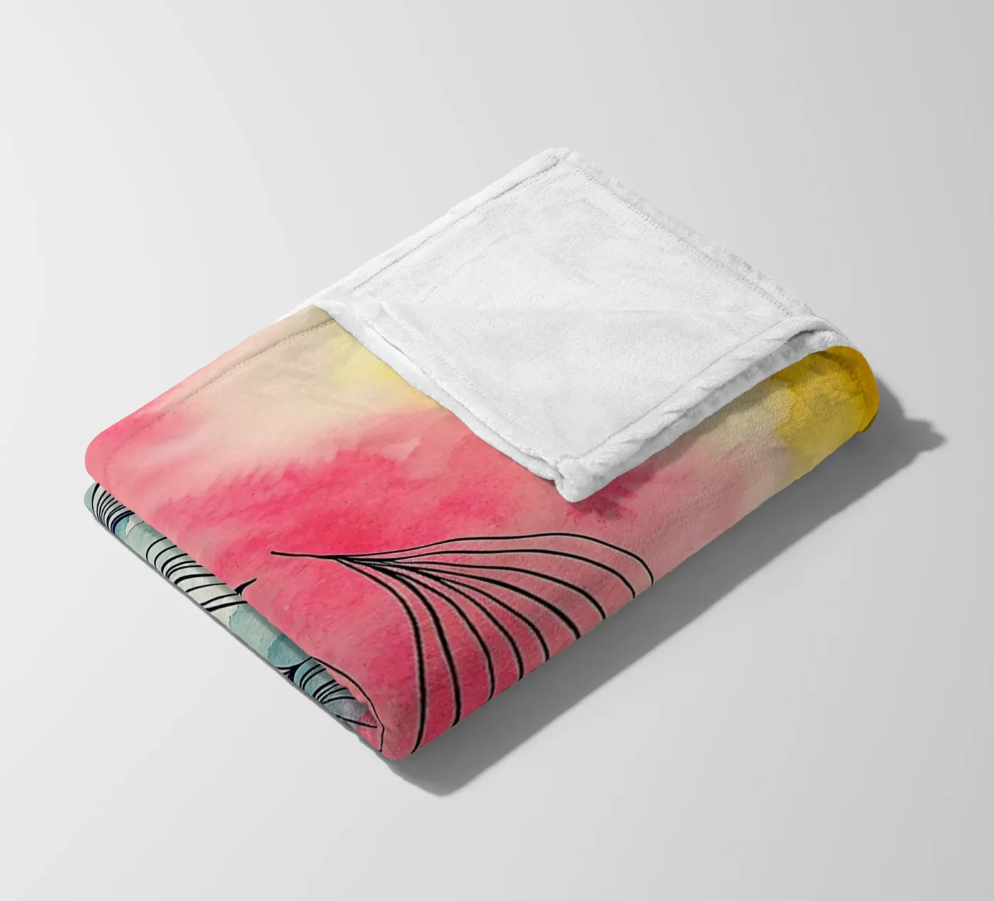 abstract fleecedeken van the gondols