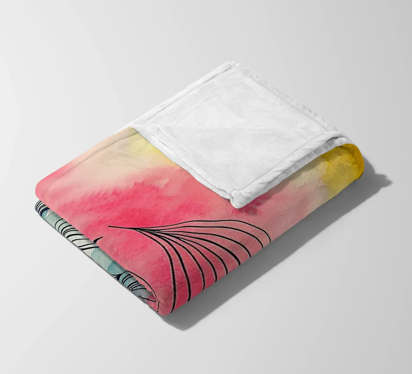 abstract fleecedeken van the gondols