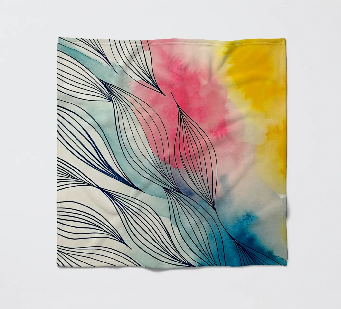 abstract fleecedeken van the gondols