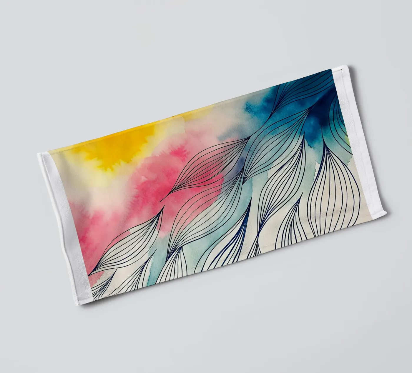 abstract badhanddoek van the gondols