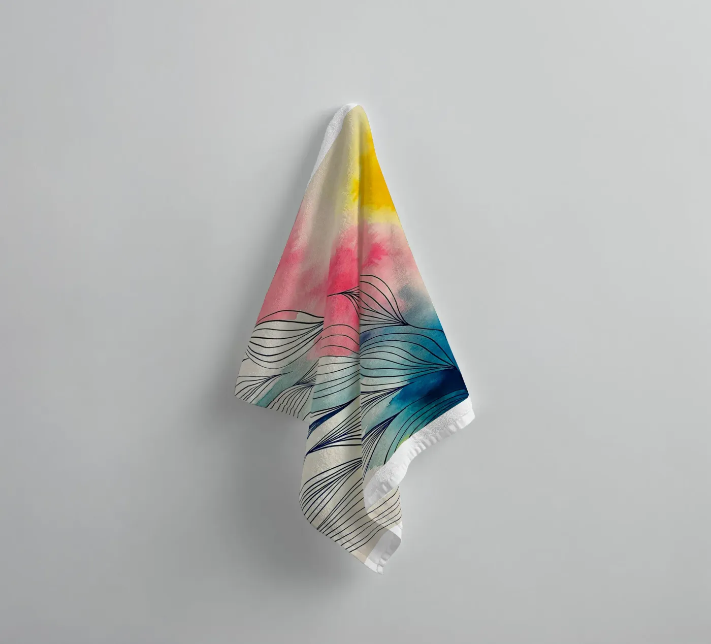 abstract badhanddoek van the gondols
