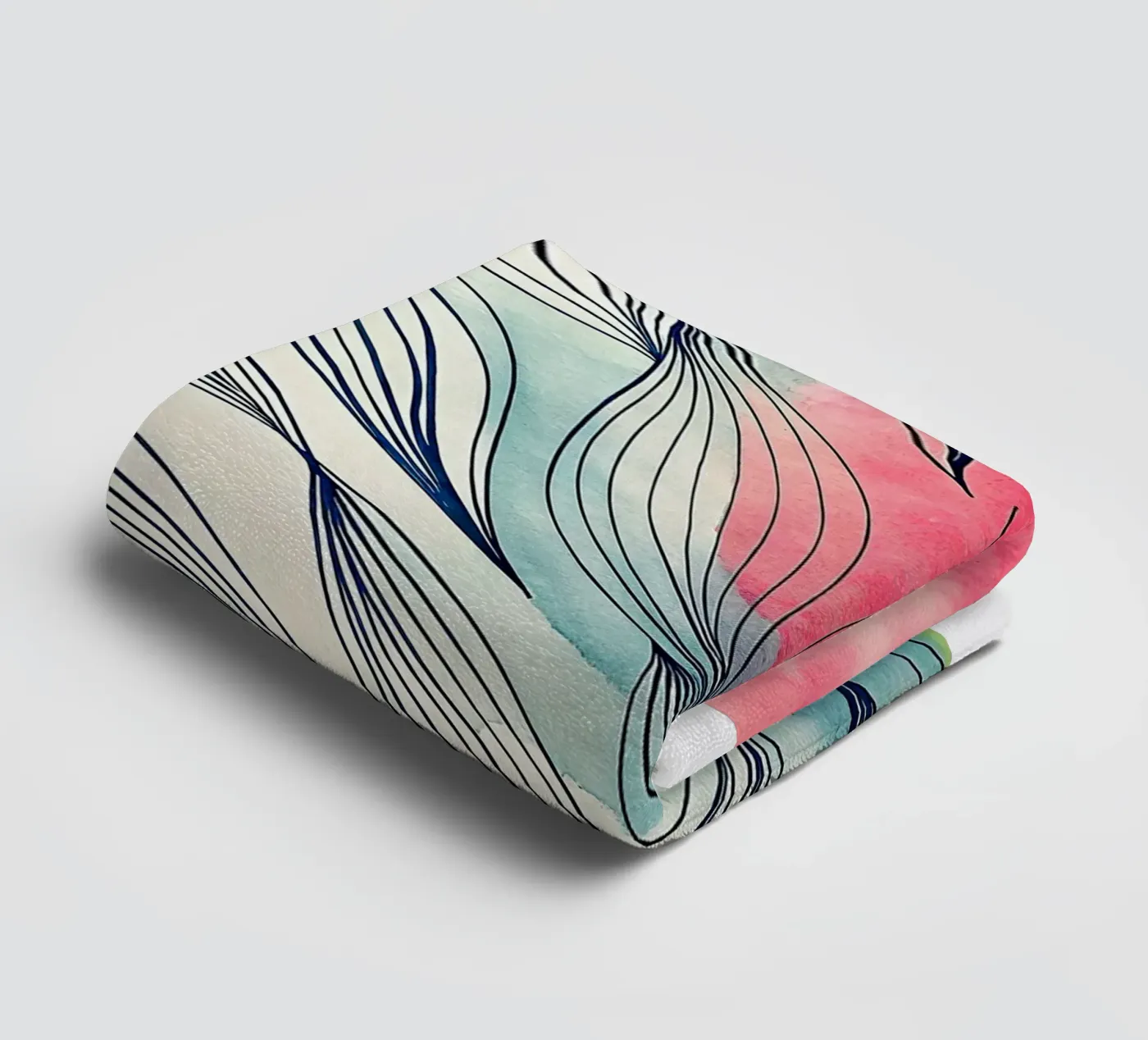 abstract badhanddoek van the gondols