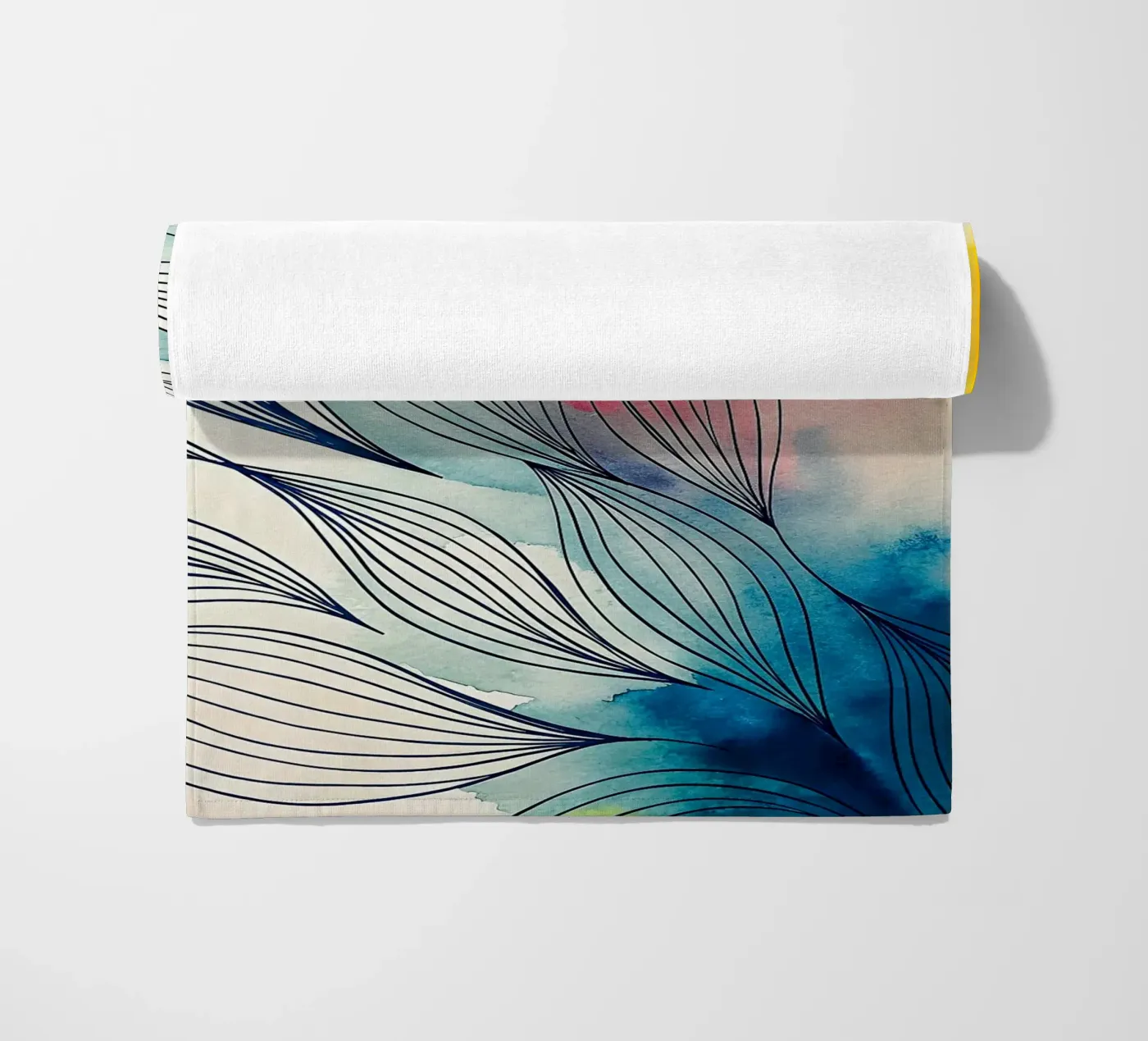 abstract beach towel by the gondols