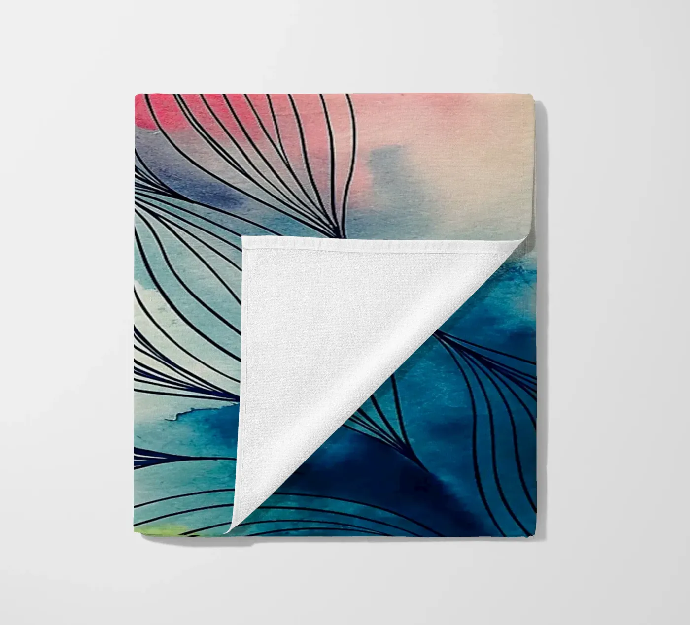 abstract beach towel by the gondols