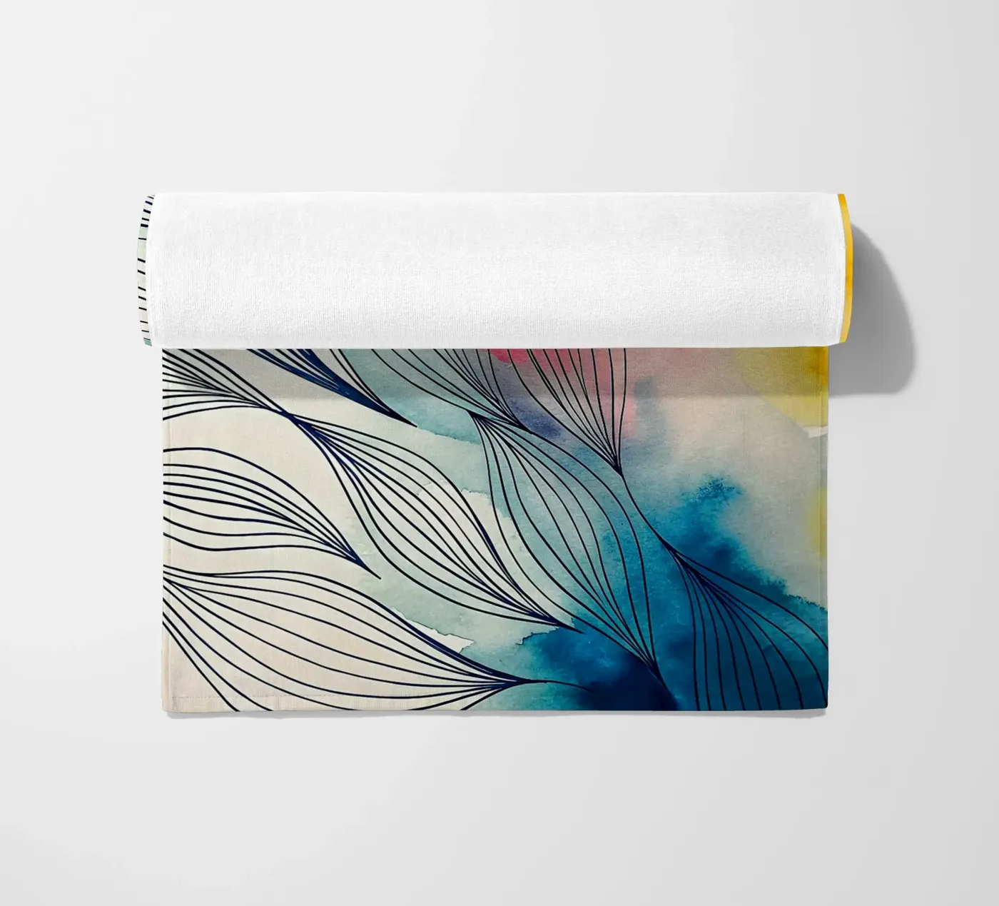 abstract beach towel by the gondols