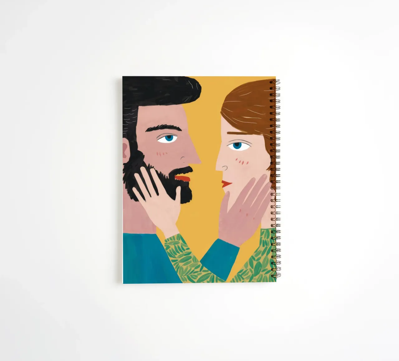 Tender Touch Connection spiral notebook by Ivory Frame