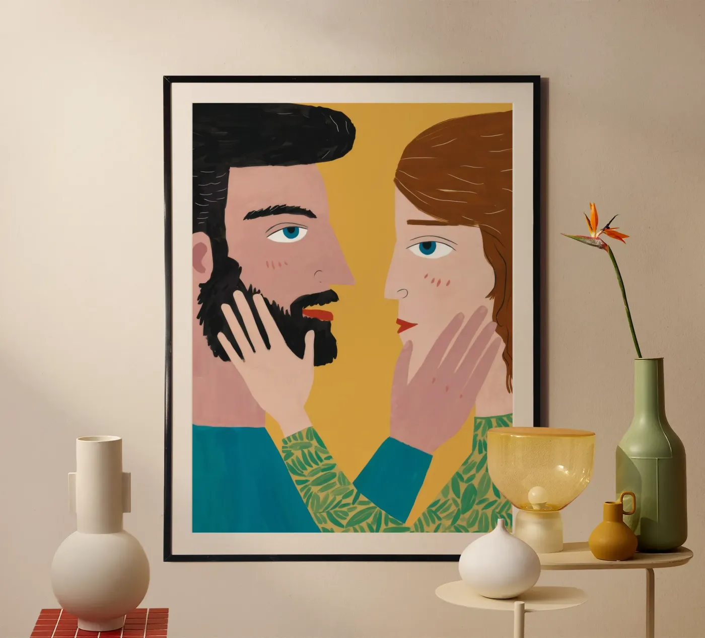 Tender Touch Connection poster by Ivory Frame