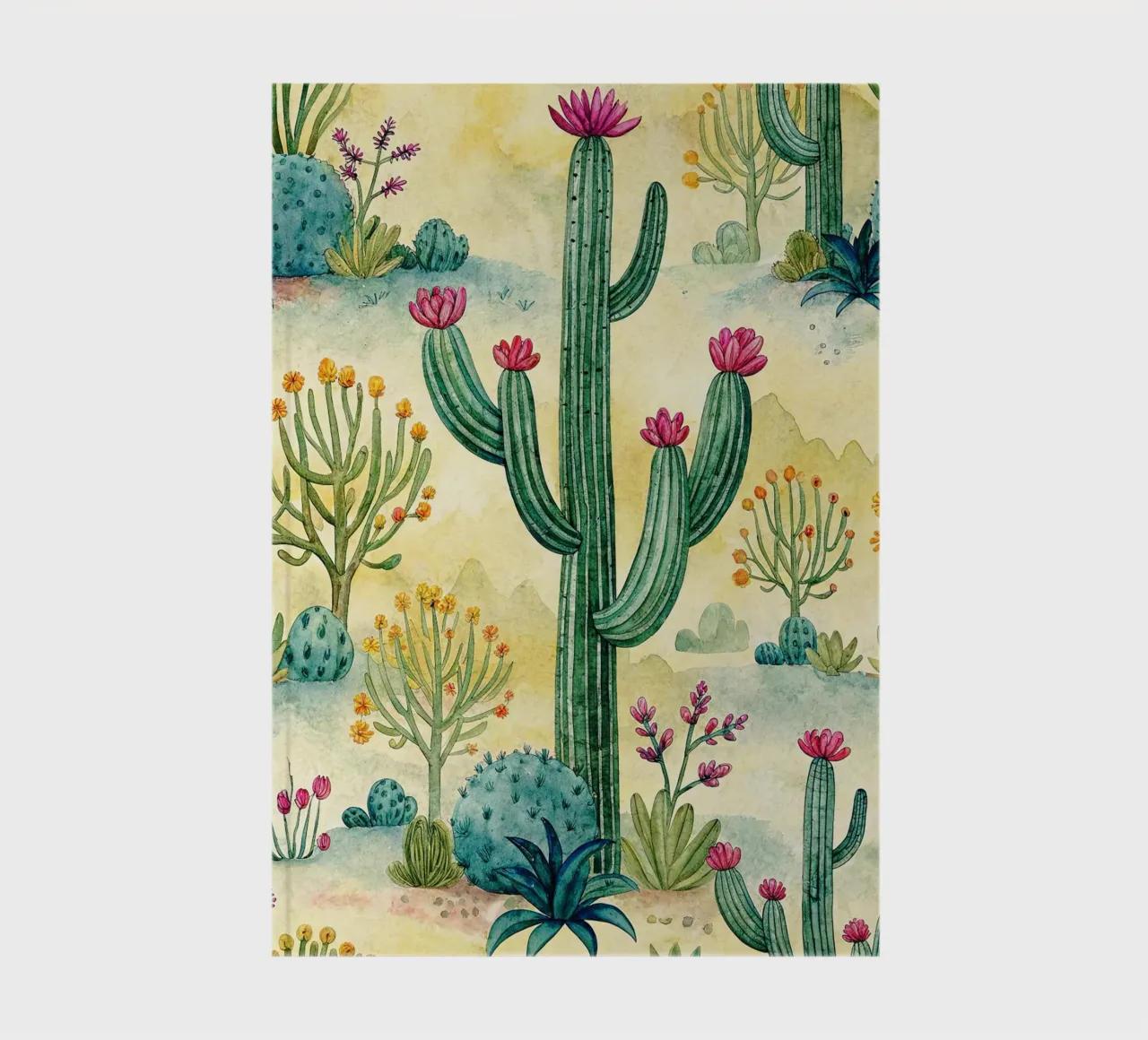 cactus tree art notebook by the gondols