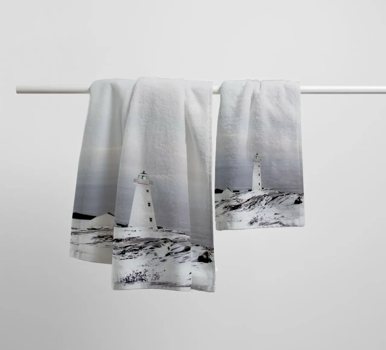 Lighthouse towel by EyeEm Mobile GmbH